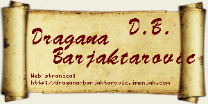 Dragana Barjaktarović vizit kartica